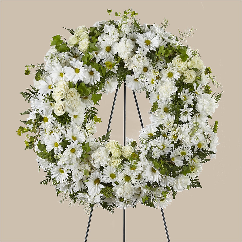 Faithful Wishes Wreath – LANGE'S WOODLAND FLOWERS, Lemont IL