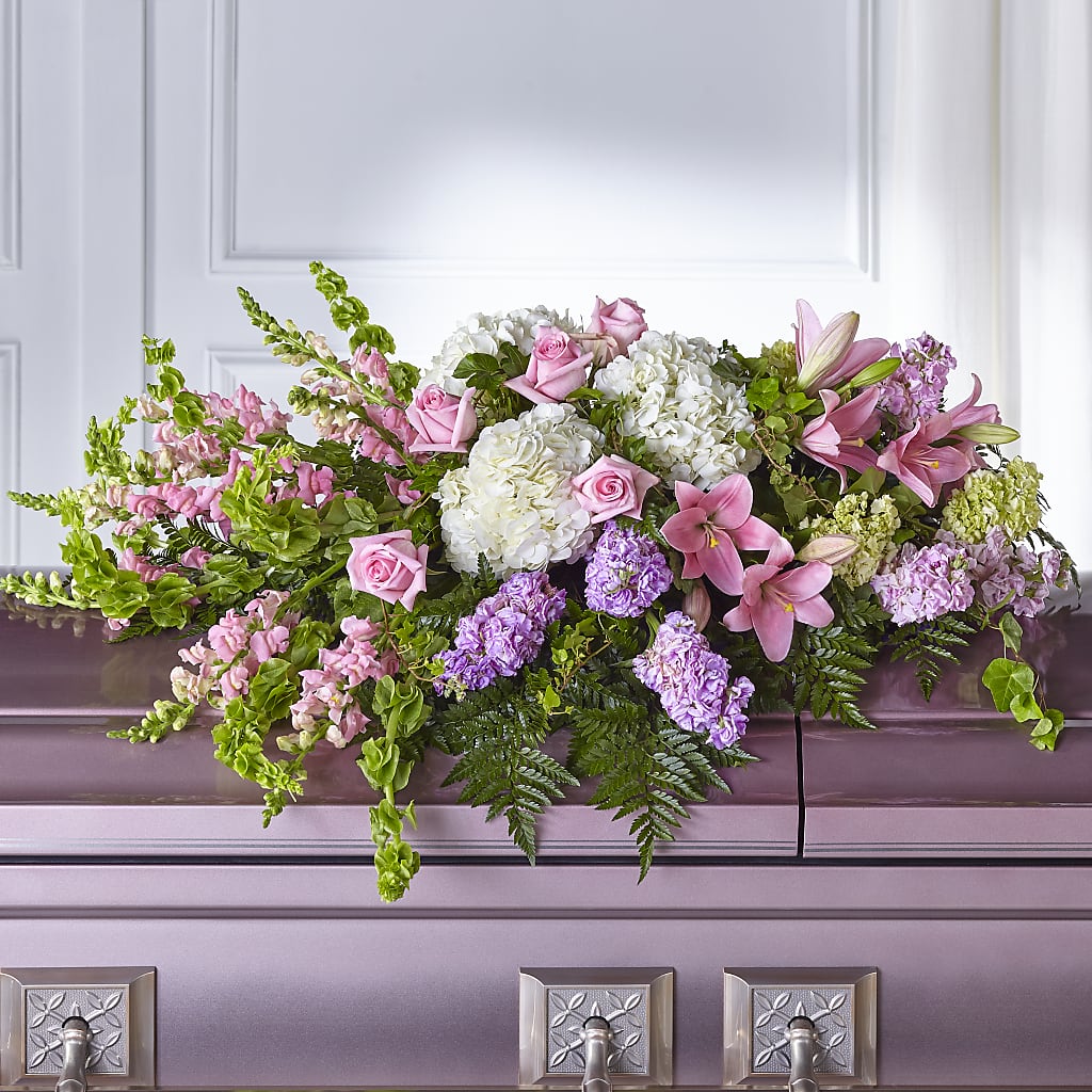 Life's Gratitude Casket Spray – LANGE'S WOODLAND FLOWERS, Lemont IL