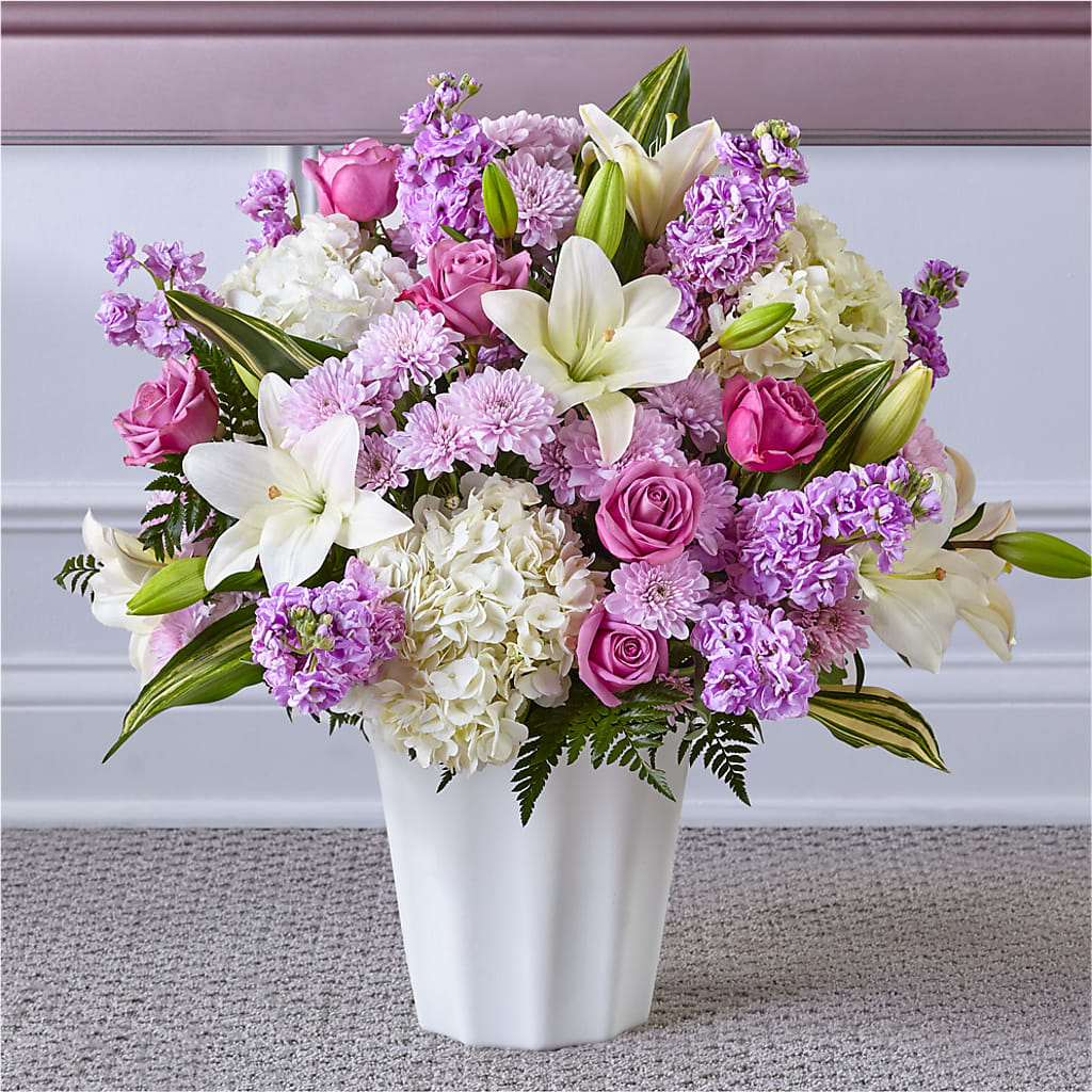 Heaven Sent Floor Basket – LANGE'S WOODLAND FLOWERS, Lemont IL