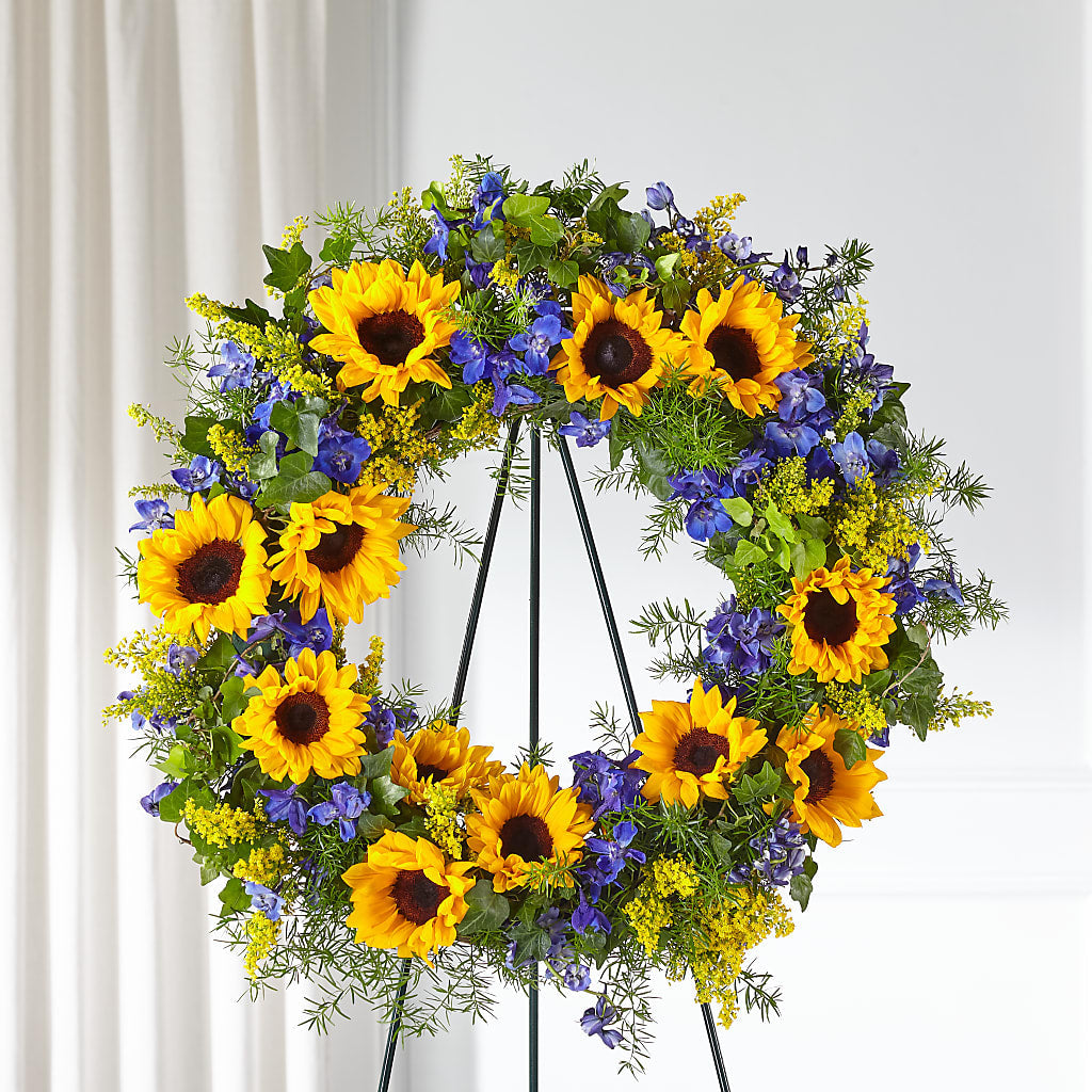 Bright Rays Wreath – LANGE'S WOODLAND FLOWERS, Lemont IL