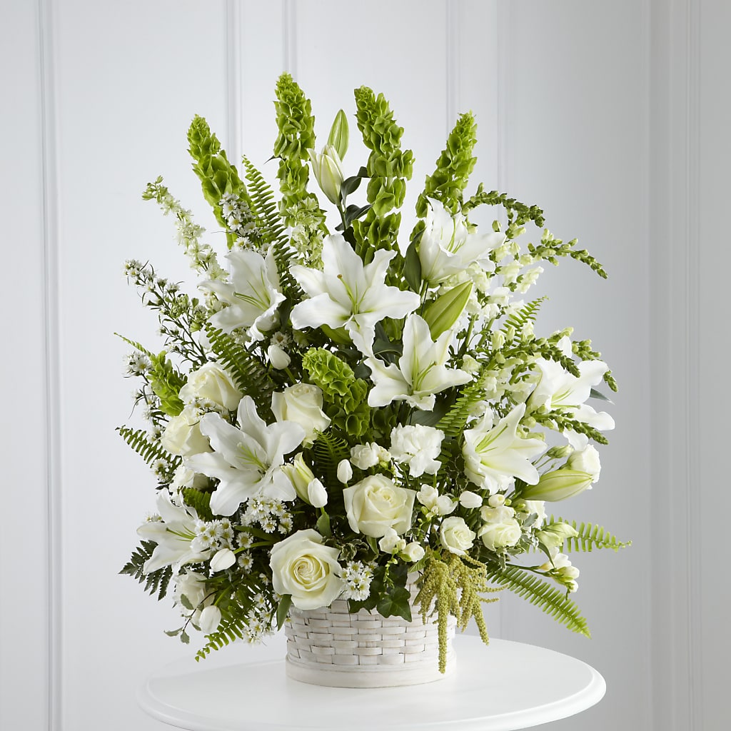 In Our Thoughts Arrangement – LANGE'S WOODLAND FLOWERS, Lemont IL