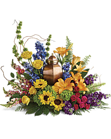 With All Our Hearts Cremation Tribute – LANGE'S WOODLAND FLOWERS, Lemont IL