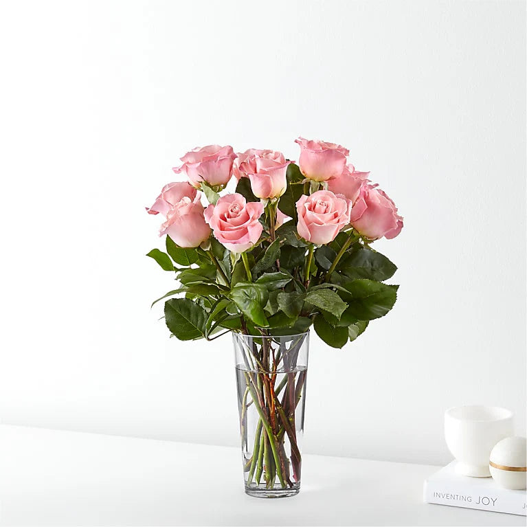 Long Stem Pink Roses – LANGE'S WOODLAND FLOWERS, Lemont IL