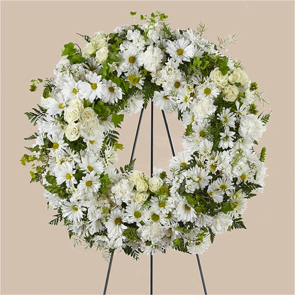 Faithful Wishes Wreath – LANGE'S WOODLAND FLOWERS, Lemont IL