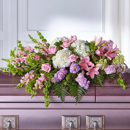 Life's Gratitude Casket Spray – LANGE'S WOODLAND FLOWERS, Lemont IL