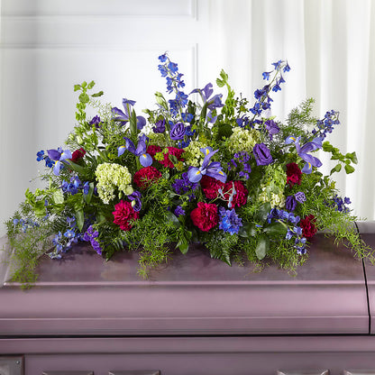 Always Treasured Casket Spray – LANGE'S WOODLAND FLOWERS, Lemont IL