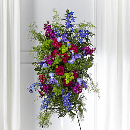 Heavenly Skies Standing Spray – LANGE'S WOODLAND FLOWERS, Lemont IL