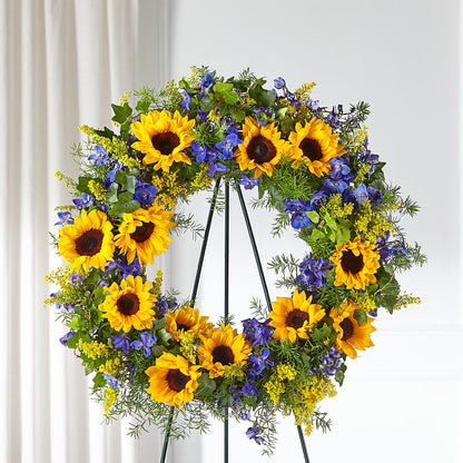 Bright Rays Wreath – LANGE'S WOODLAND FLOWERS, Lemont IL
