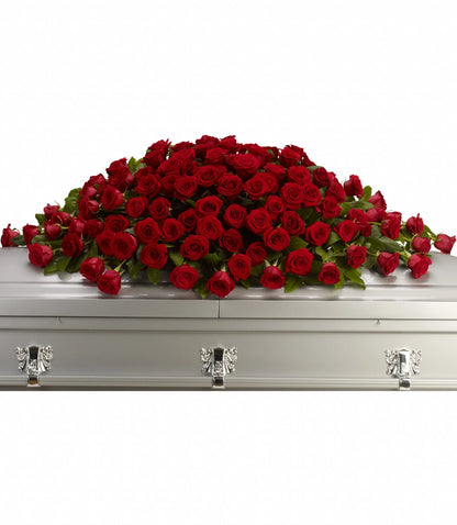 Greatest Love Casket Spray – LANGE'S WOODLAND FLOWERS, Lemont IL