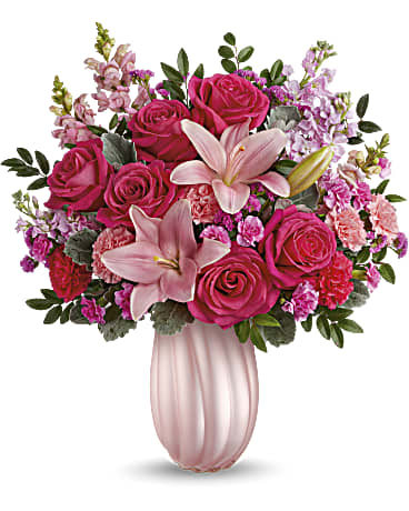 Teleflora's Rosy Swirls Bouquet