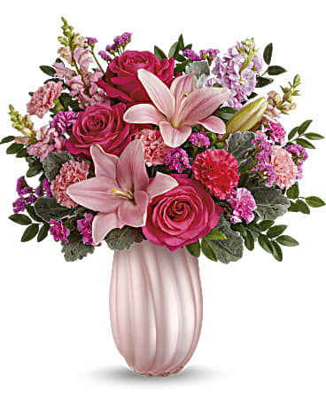 Teleflora's Rosy Swirls Bouquet