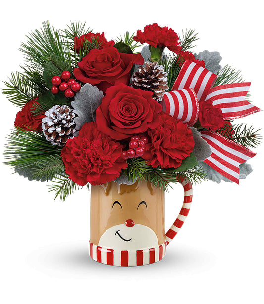 Teleflora's Send A Hug Reindeer Wish Bouquet