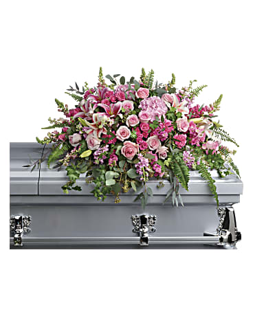 Beautiful Memories Casket Spray – LANGE'S WOODLAND FLOWERS, Lemont IL