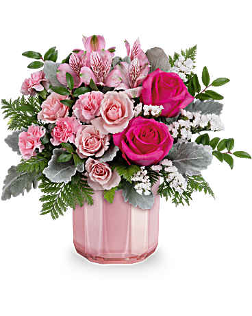 Teleflora's Blushing Gem Bouquet