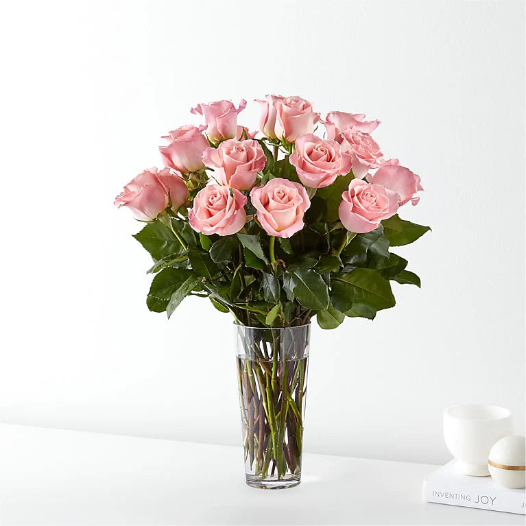 Long Stem Pink Rose Bouquet