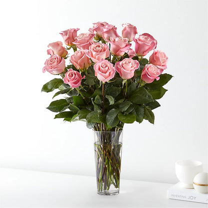 Long Stem Pink Rose Bouquet