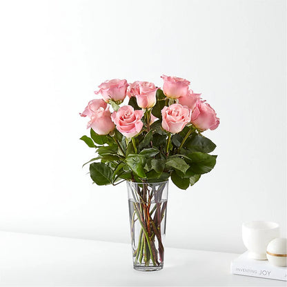 Long Stem Pink Rose Bouquet